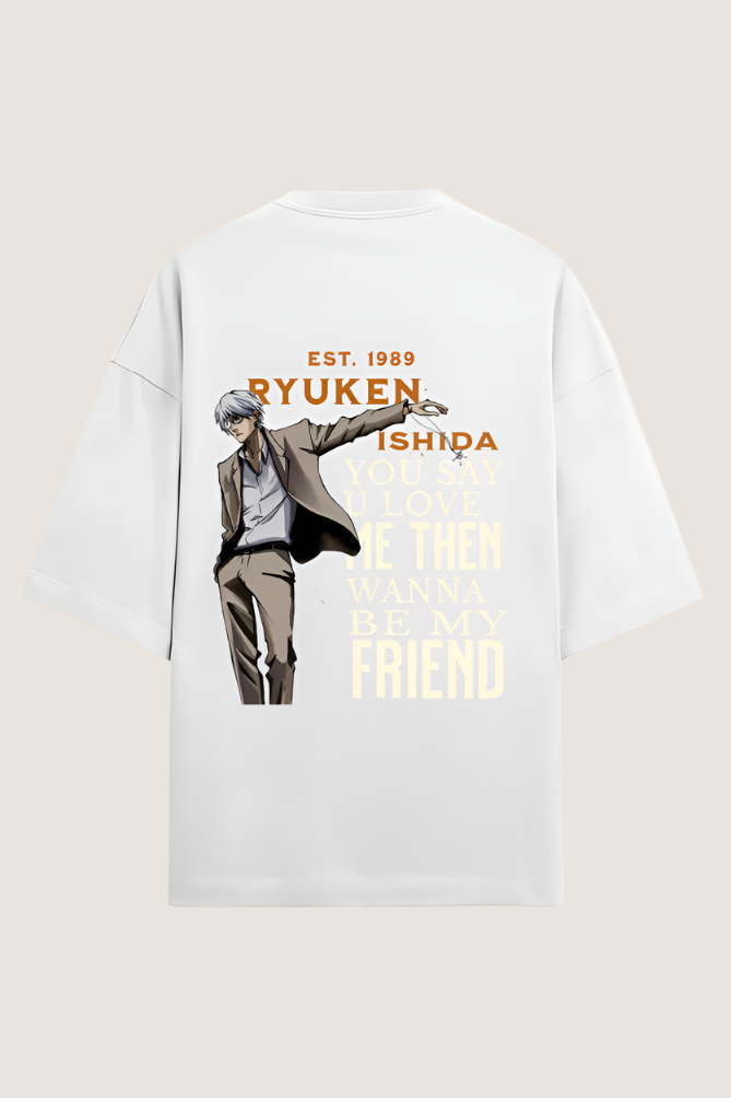 Wanna Be My Friend Graphic Printed T-shirt Oversized