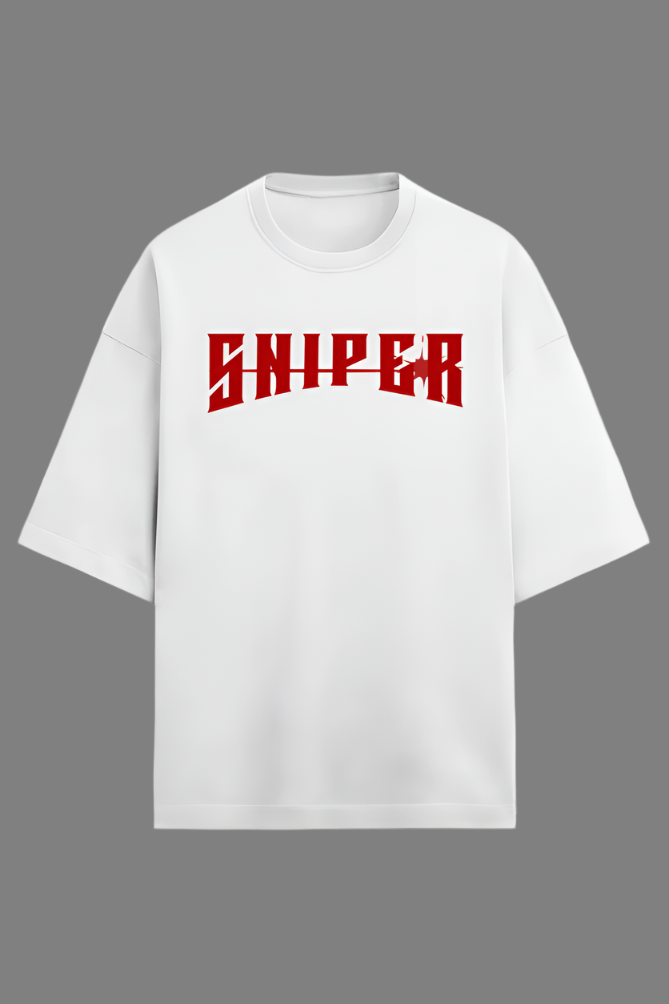 Sniper Graphic Printed T-shirt Oversized