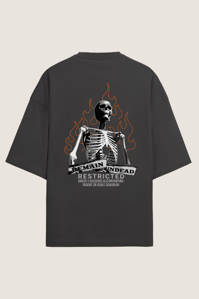 Restricted Graphic Printed T-shirt Oversized