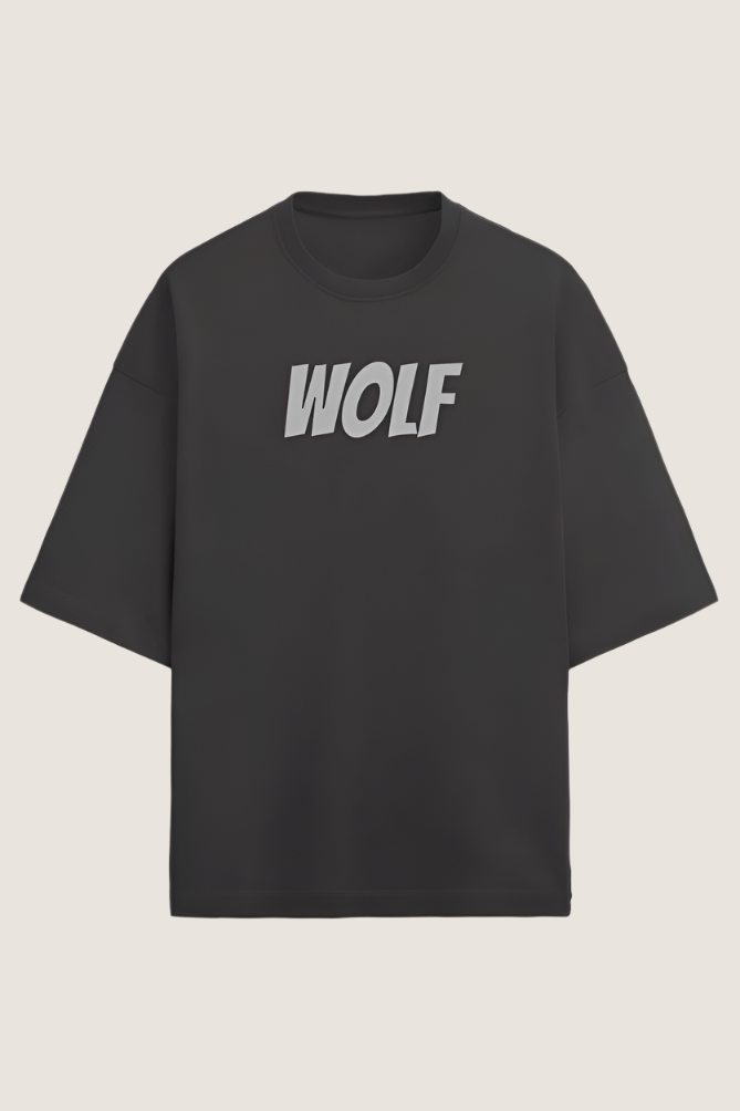 Wolf Graphic Printed T-shirt Oversized