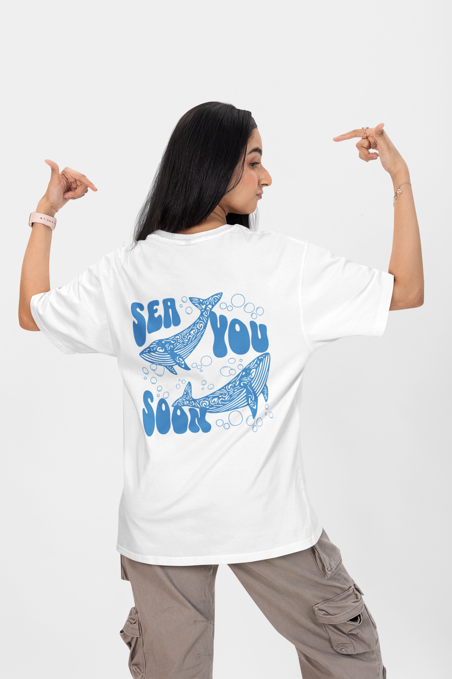 Sea You Soon Graphic Printed T-shirt Oversized
