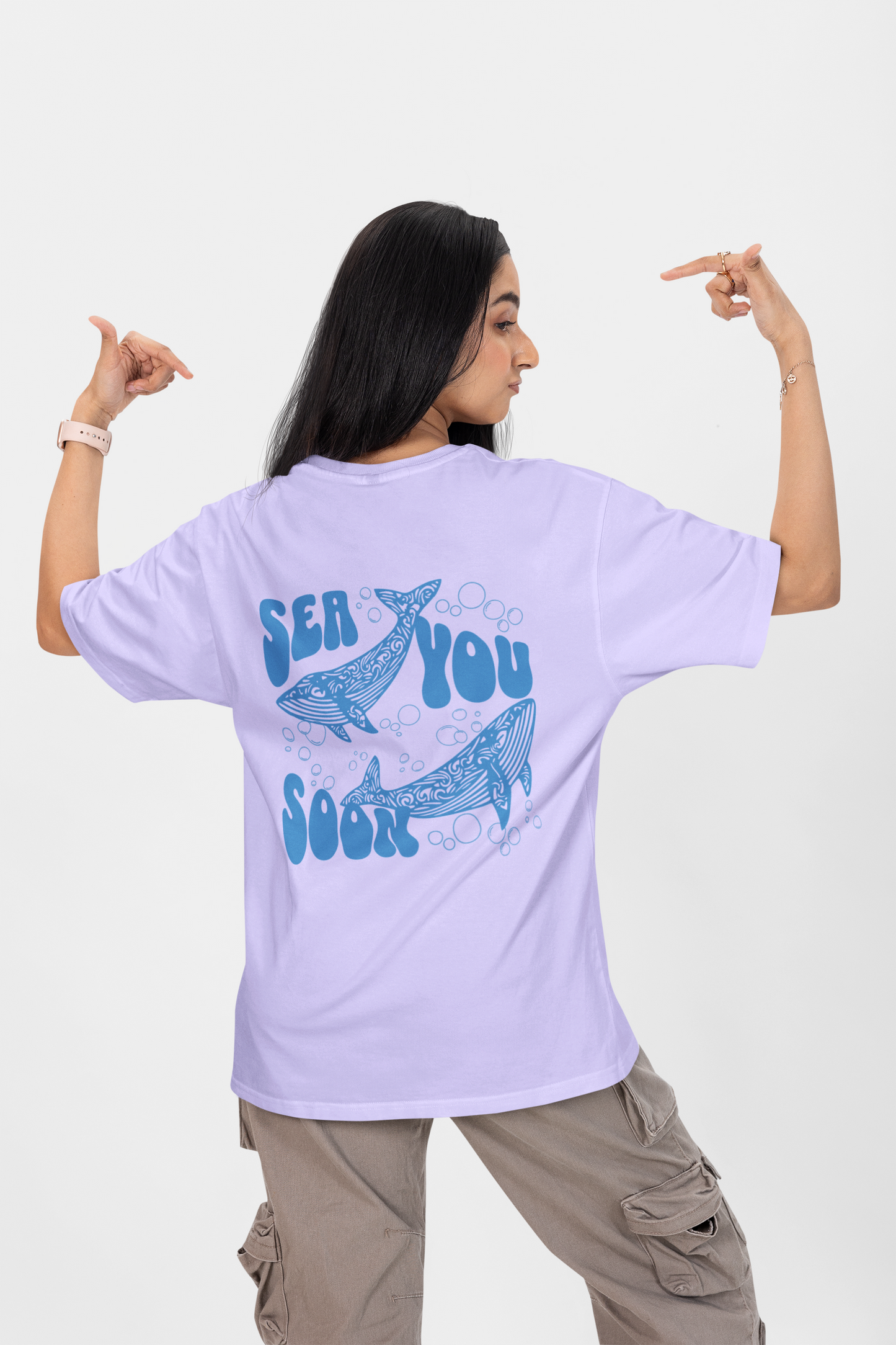 Sea You Soon Graphic Printed T-shirt Oversized
