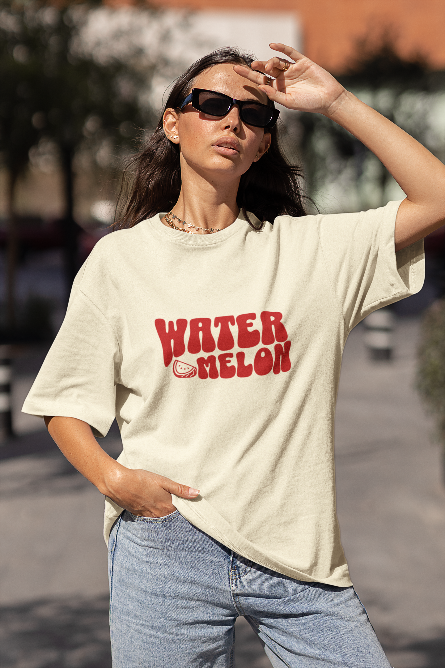 Watermelon Graphic Printed T-shirt Oversized