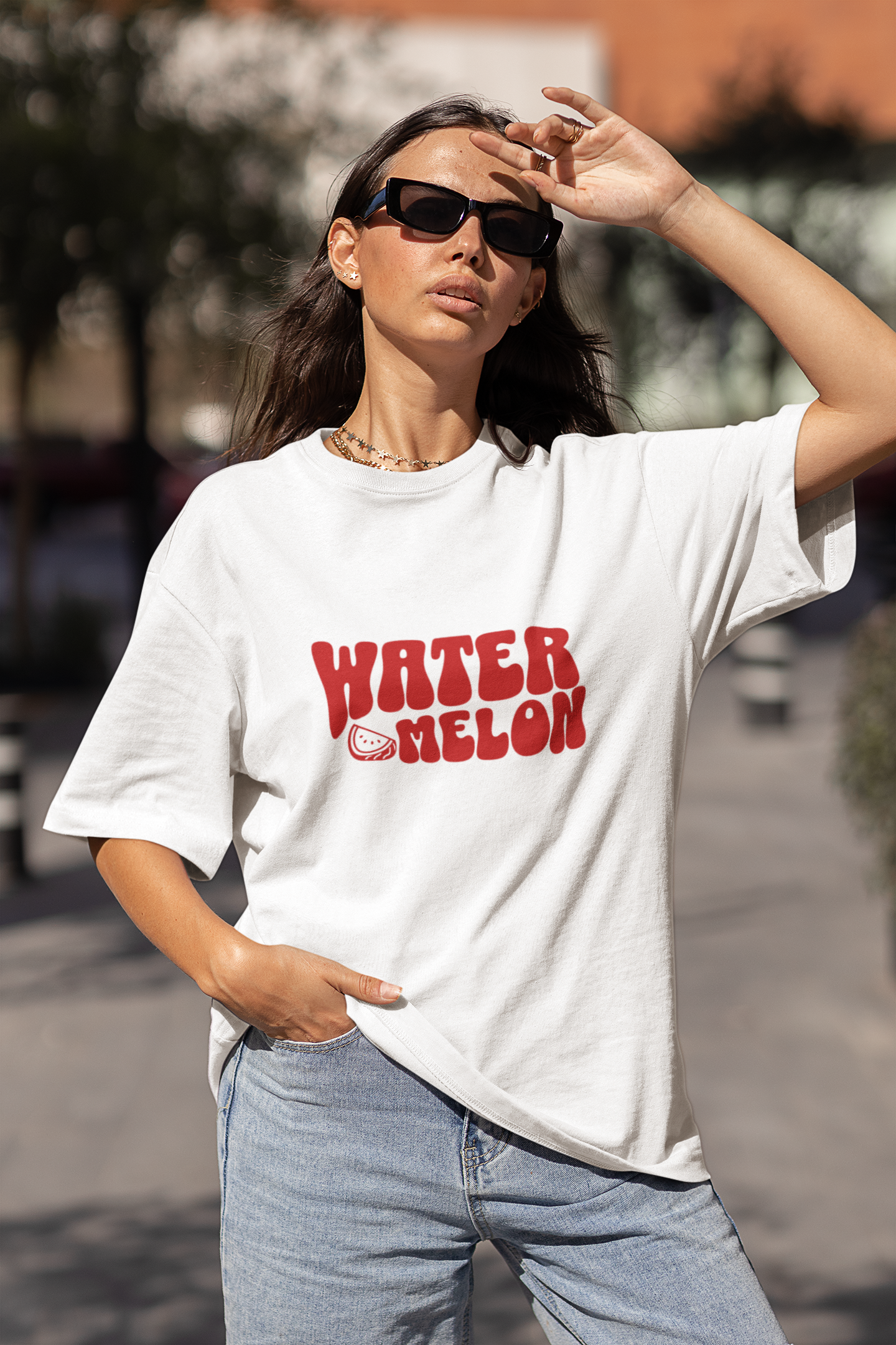 Watermelon Graphic Printed T-shirt Oversized
