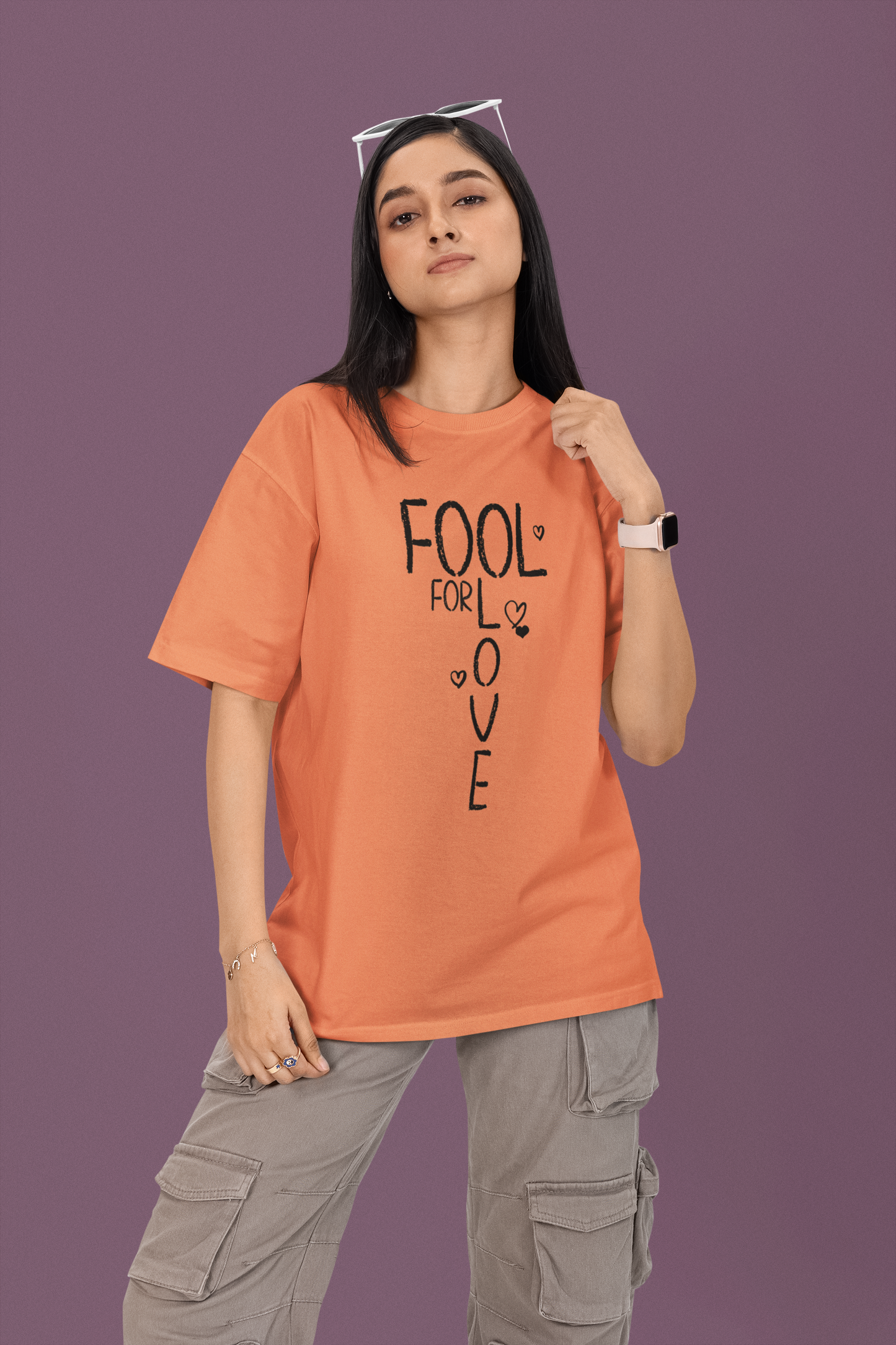 Fool For Love Graphic Printed T-shirt Oversized