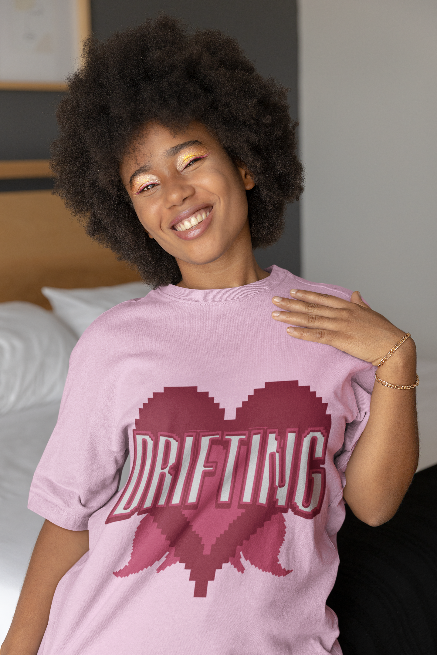 Drifting Graphic Printed T-shirt Oversized