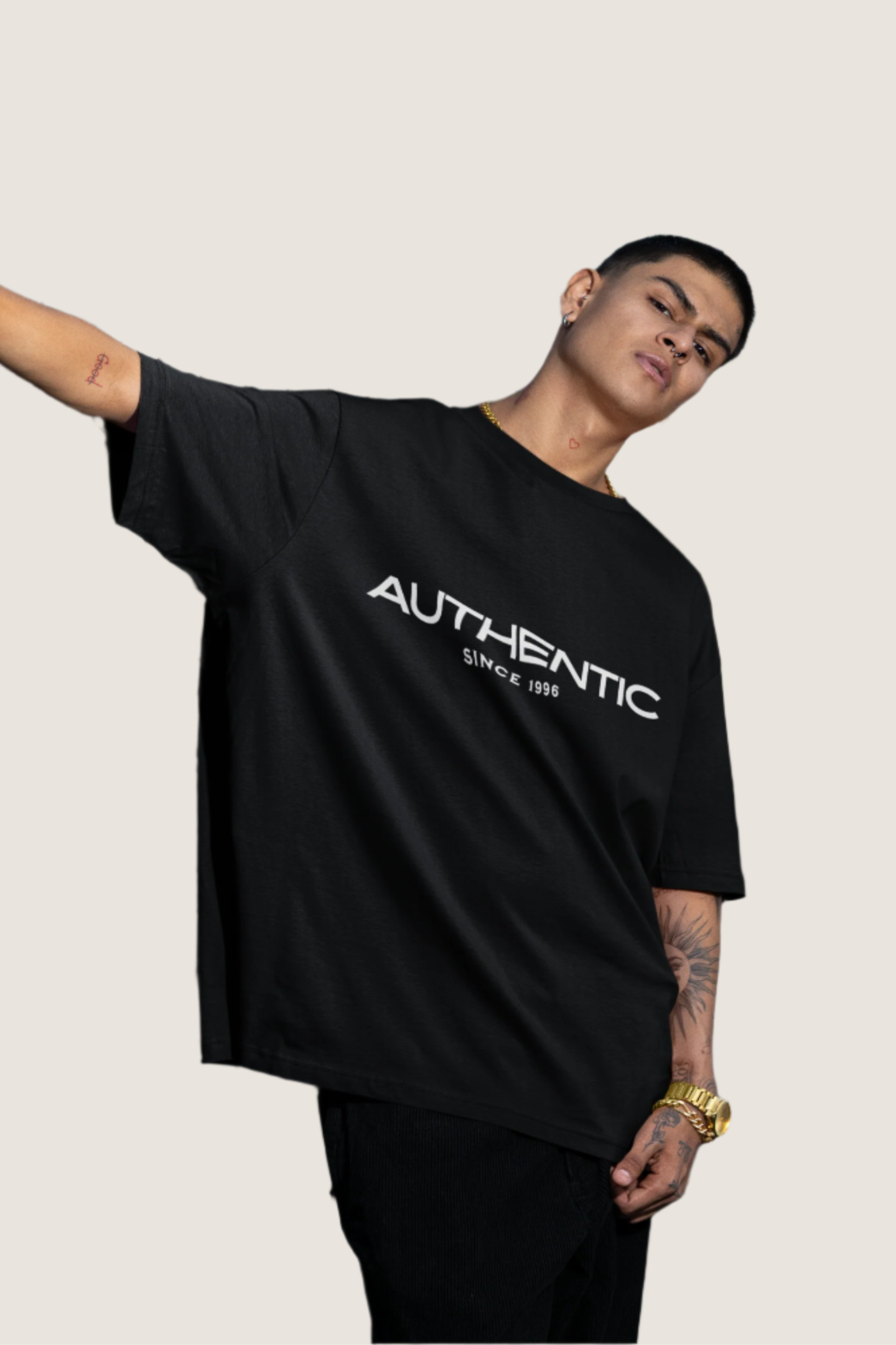 Authentic Graphic Printed T-shirt Oversized