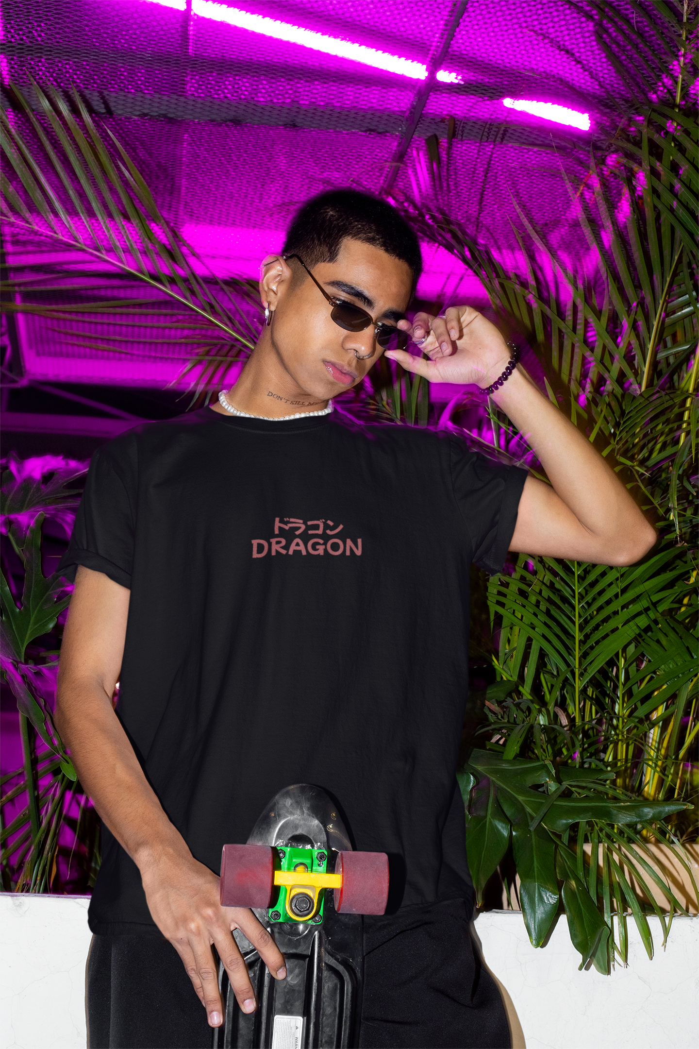 Dragon Graphic Printed T-shirt Oversized