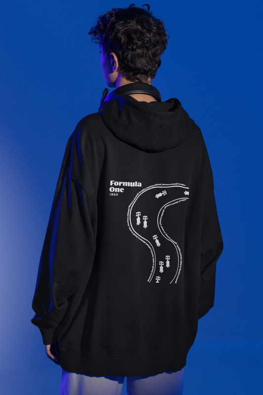 Men's Formula One Hooded Sweatshirt Oversized