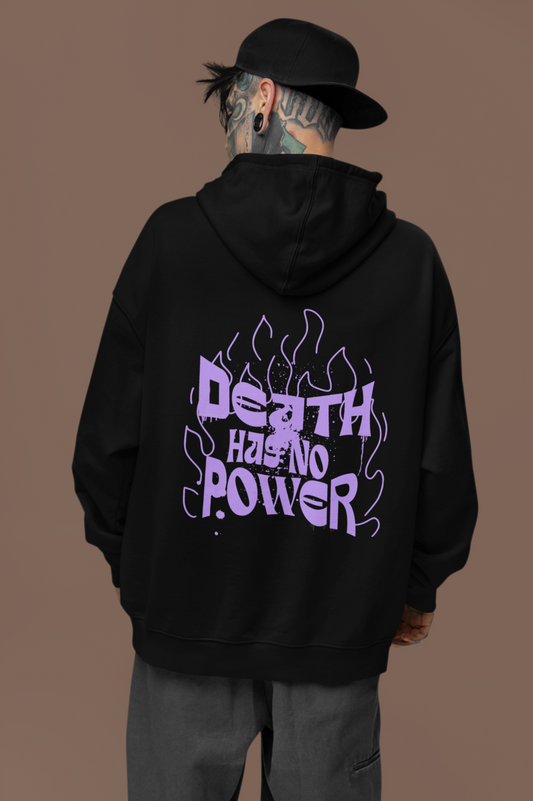 Death Power Hooded Sweatshirt Oversized