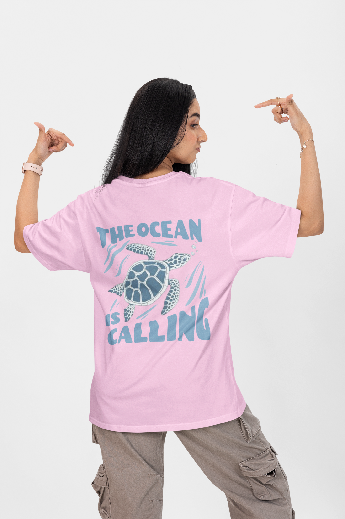 The Ocean Graphic Printed T-shirt Oversized