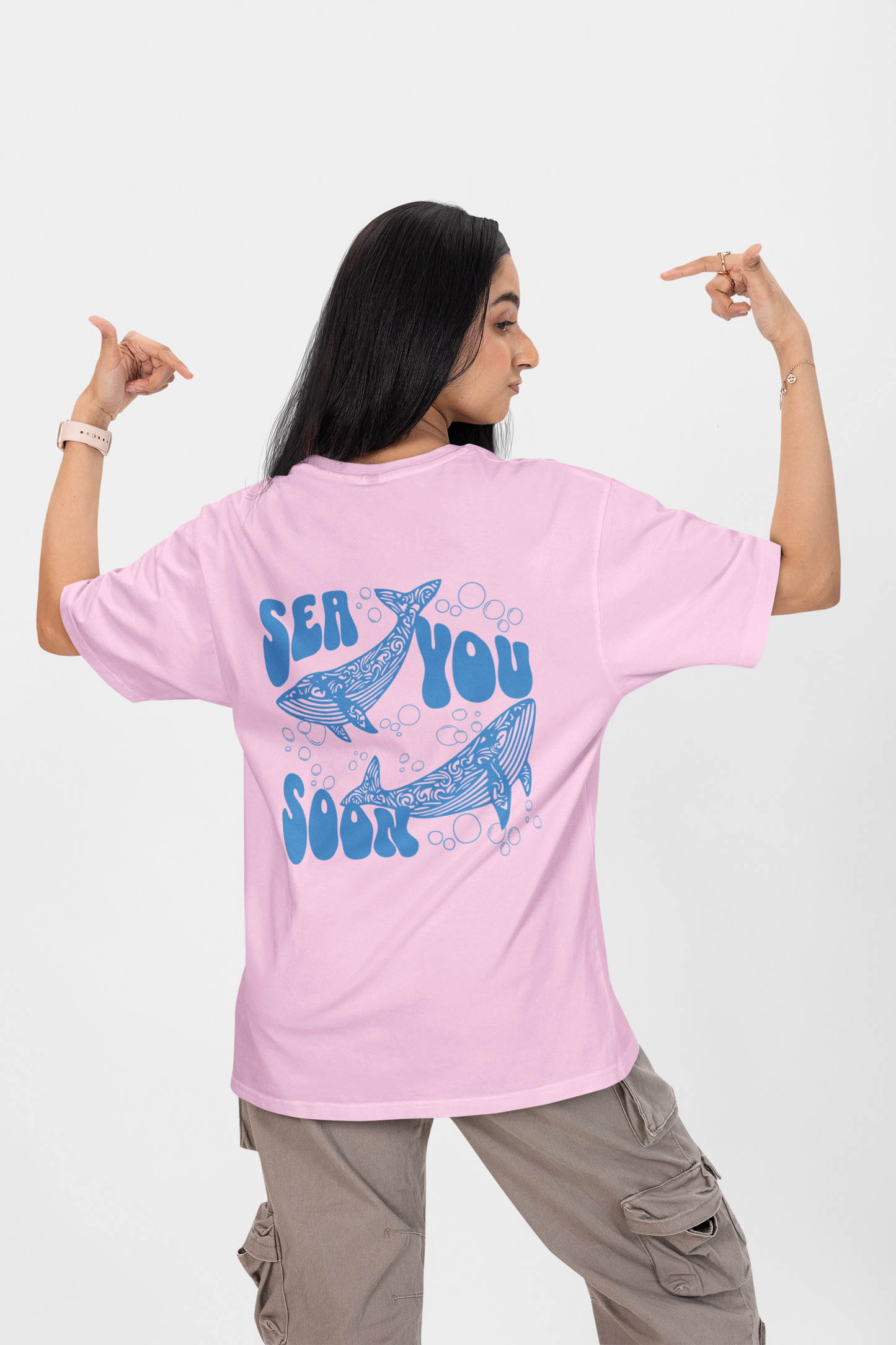Sea You Soon Graphic Printed T-shirt Oversized
