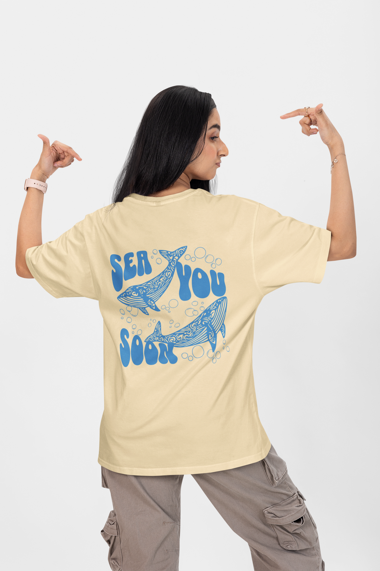 Sea You Soon Graphic Printed T-shirt Oversized
