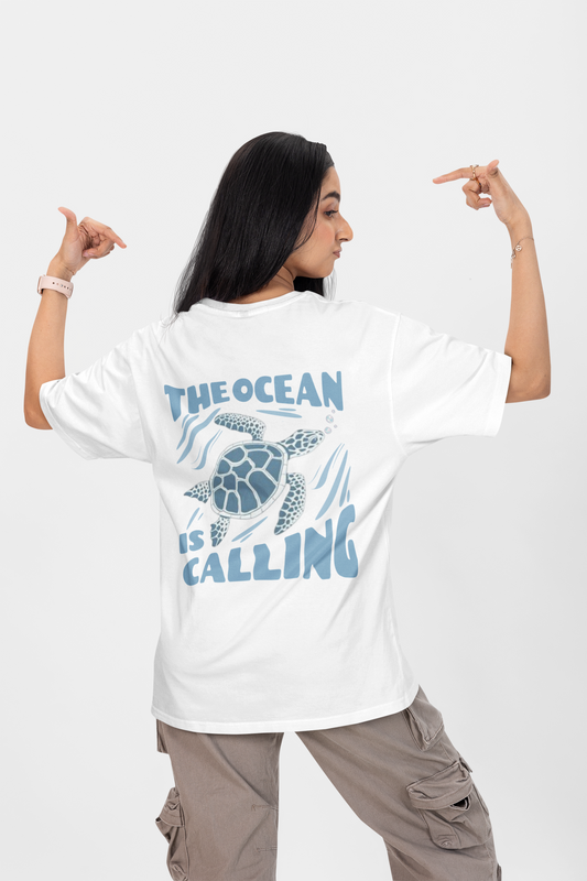 The Ocean Graphic Printed T-shirt Oversized