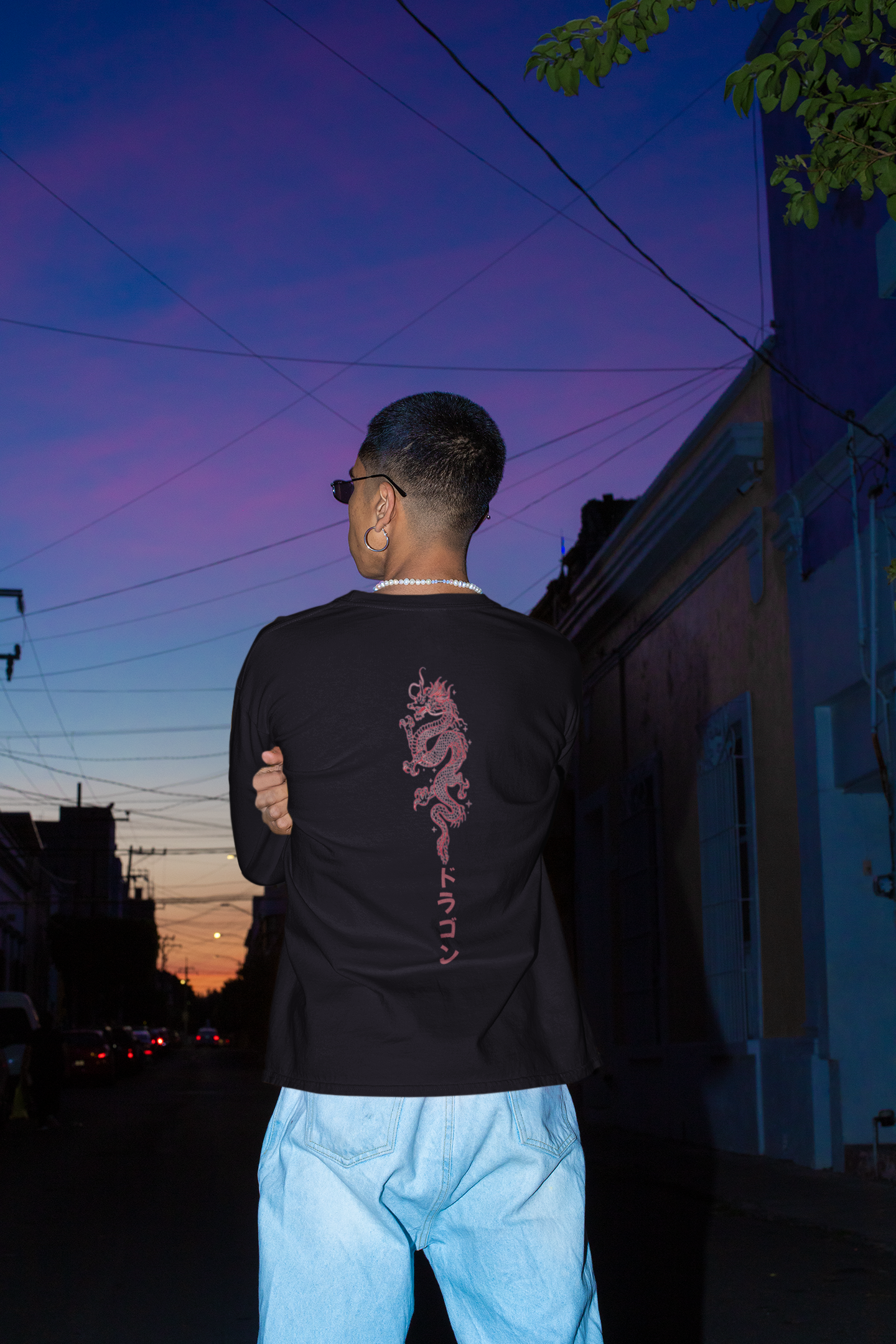 Dragon Graphic Printed T-shirt Oversized