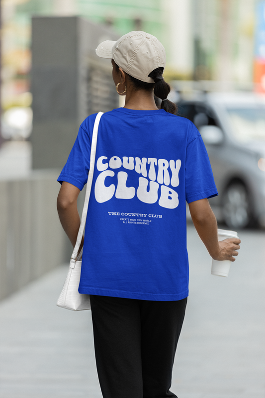 Country club Graphic Printed T-shirt Oversized