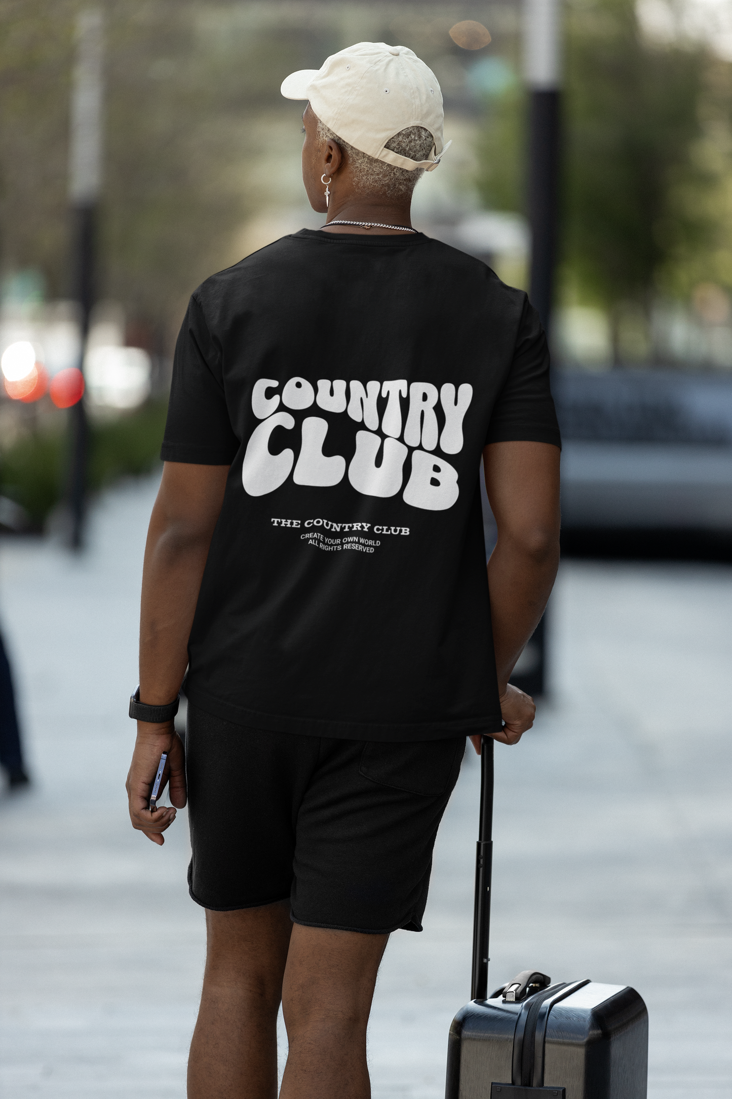 Country club Graphic Printed T-shirt Oversized