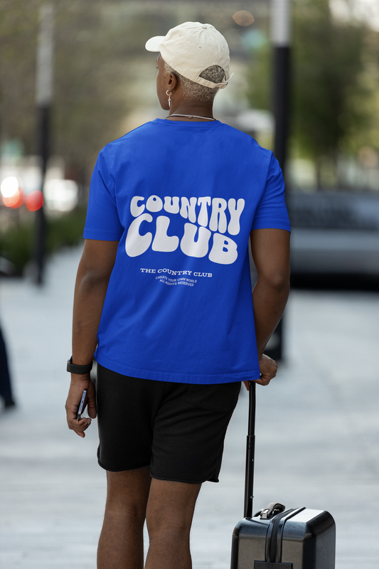 Country club Graphic Printed T-shirt Oversized