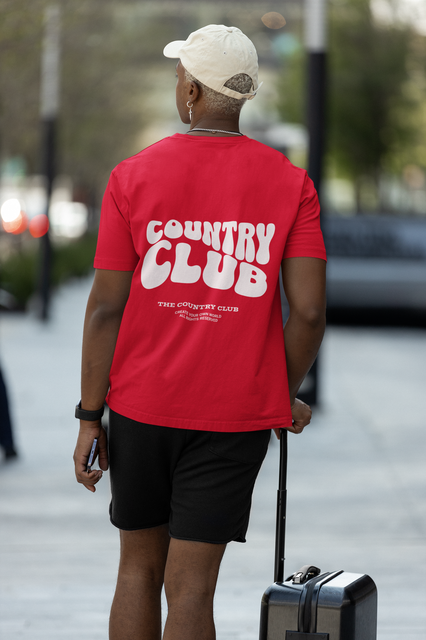 Country club Graphic Printed T-shirt Oversized