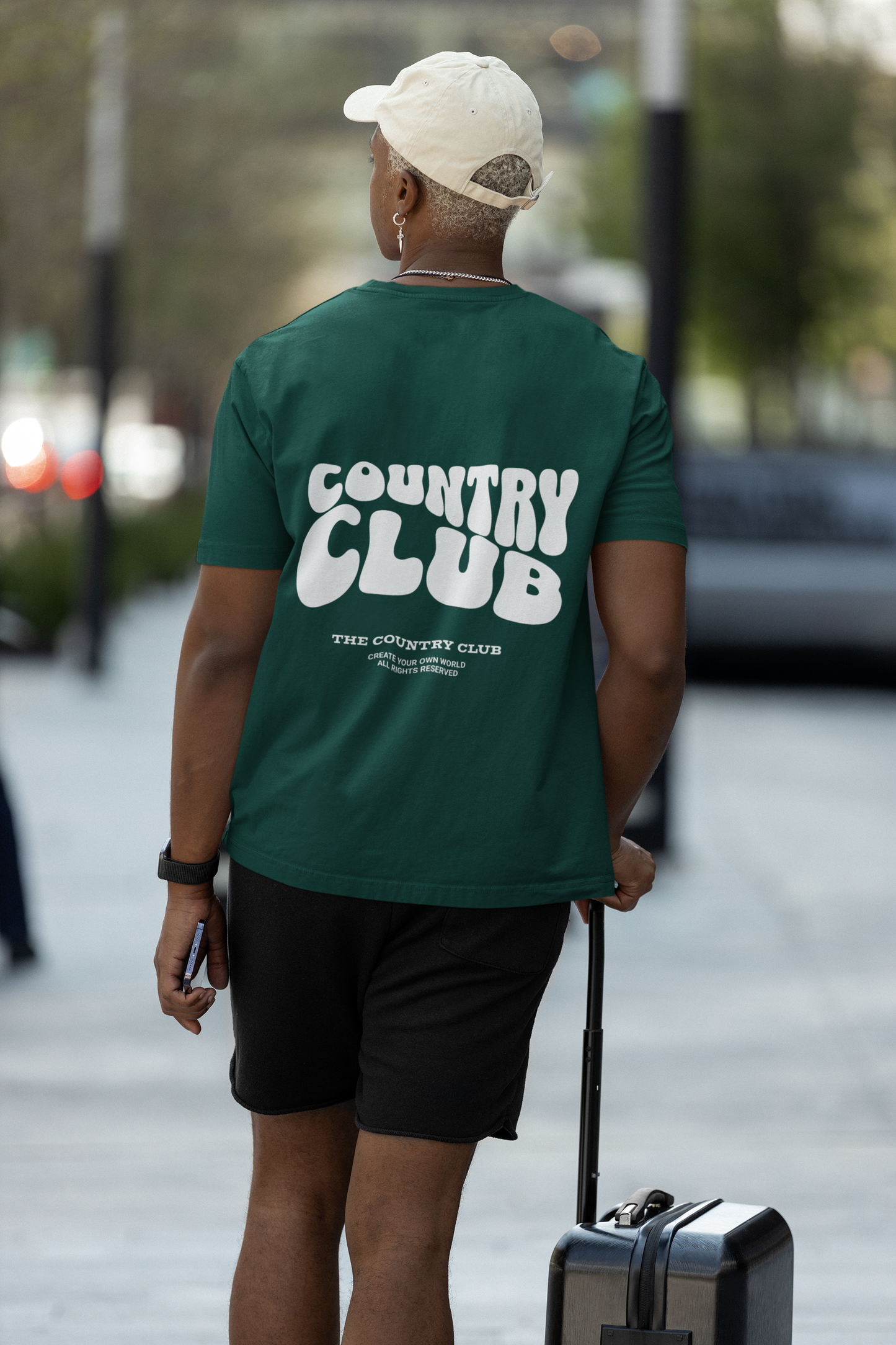 Country club Graphic Printed T-shirt Oversized