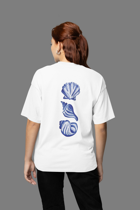 Sea Shells Graphic Printed T-shirt Oversized
