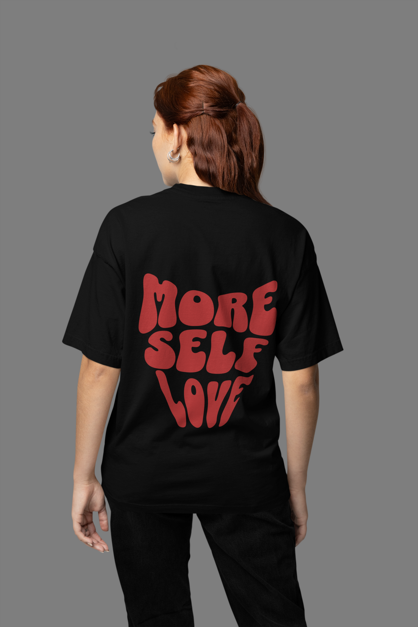 Self Love Graphic Printed T-shirt Oversized