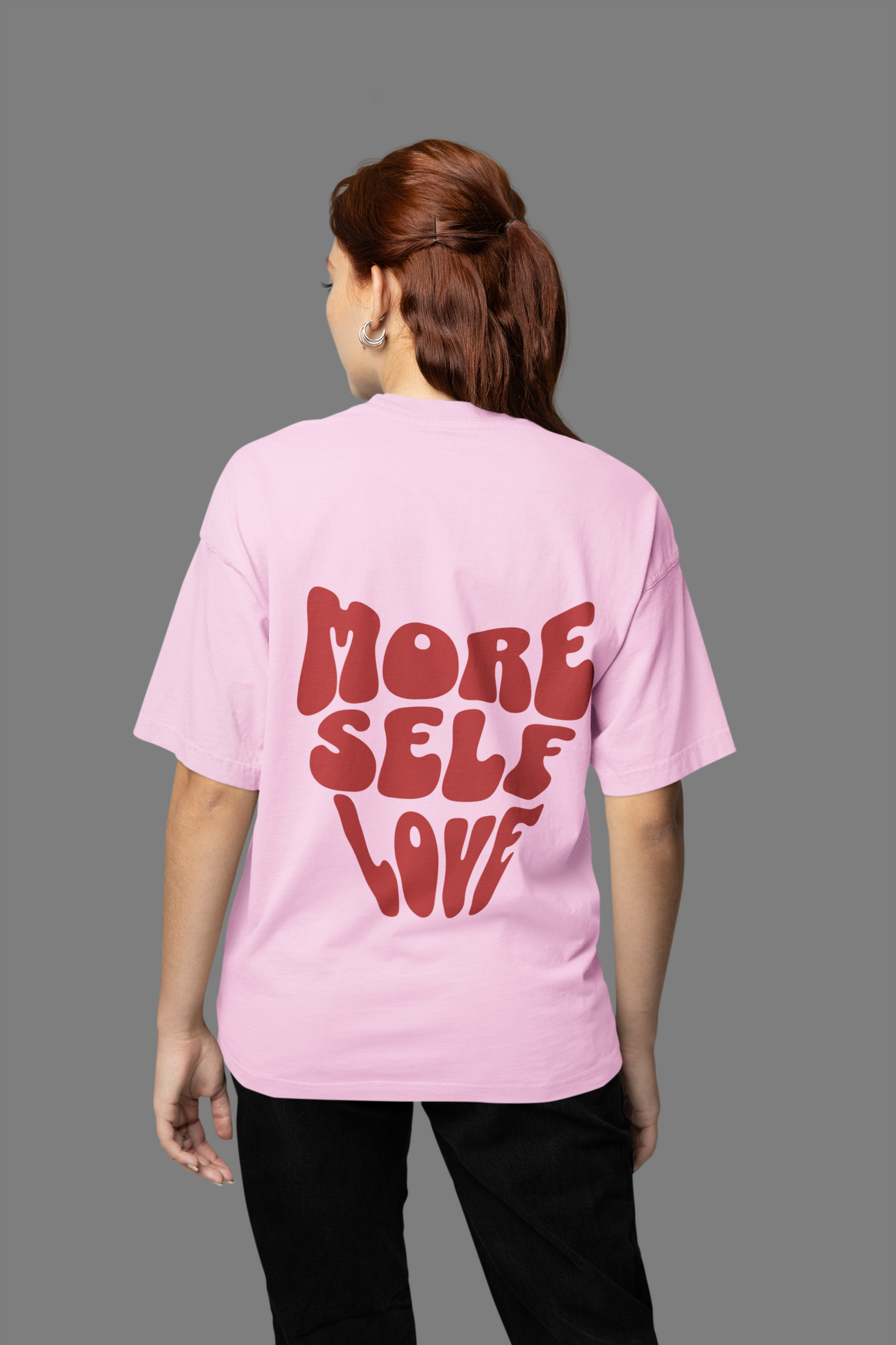 Self Love Graphic Printed T-shirt Oversized