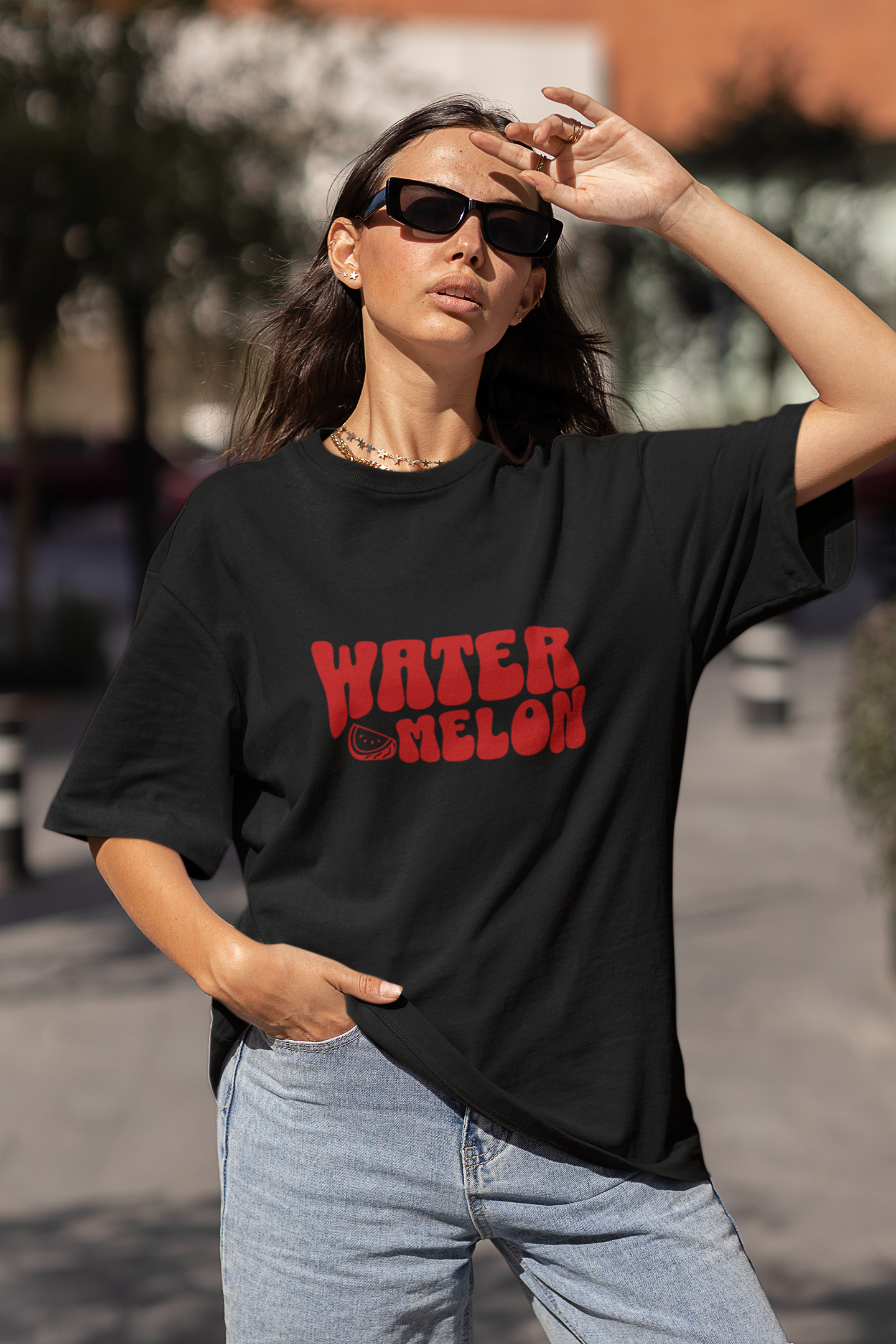 Watermelon Graphic Printed T-shirt Oversized