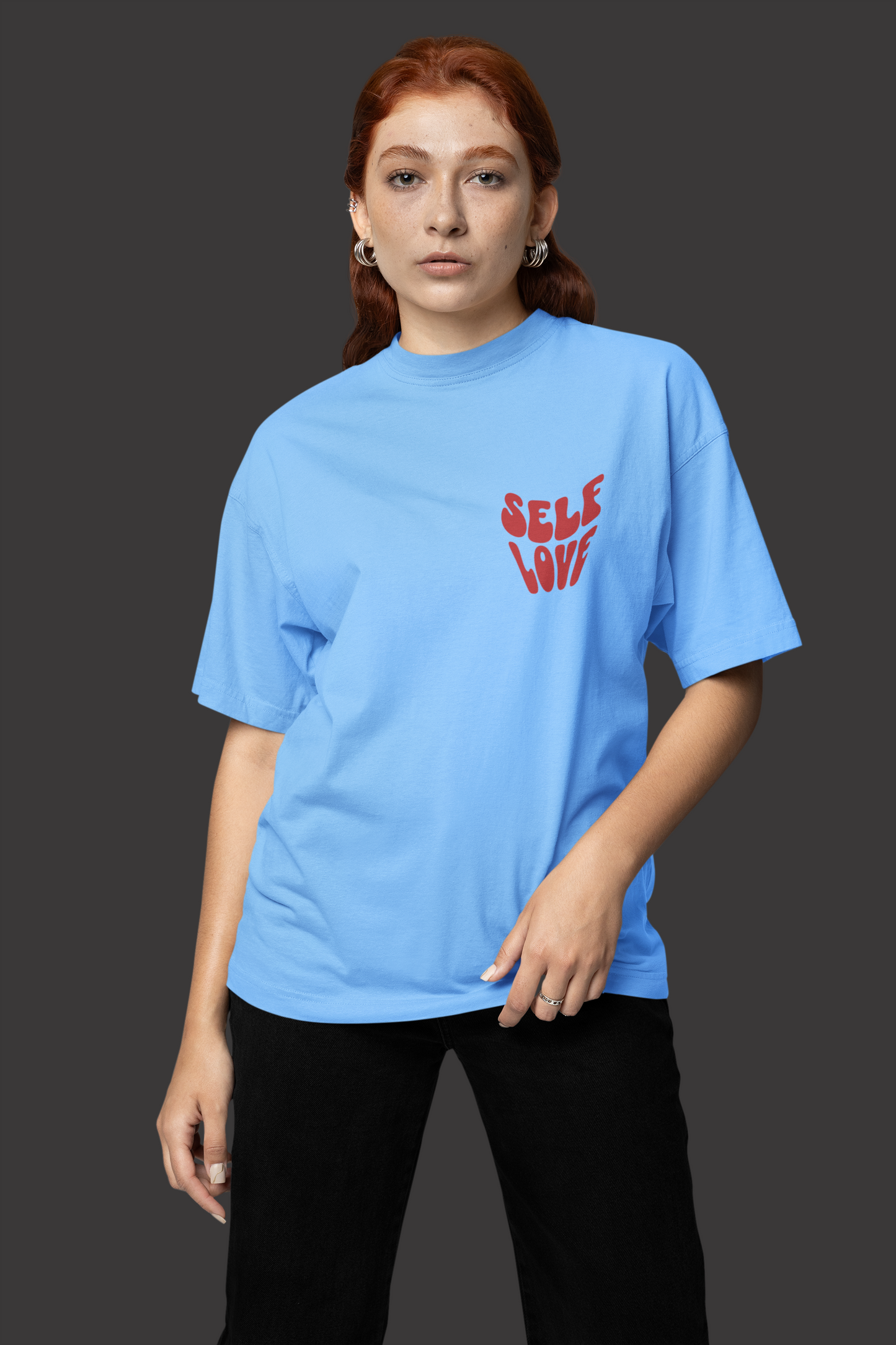 Self Love Graphic Printed T-shirt Oversized