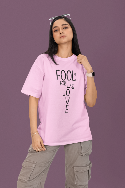 Fool For Love Graphic Printed T-shirt Oversized