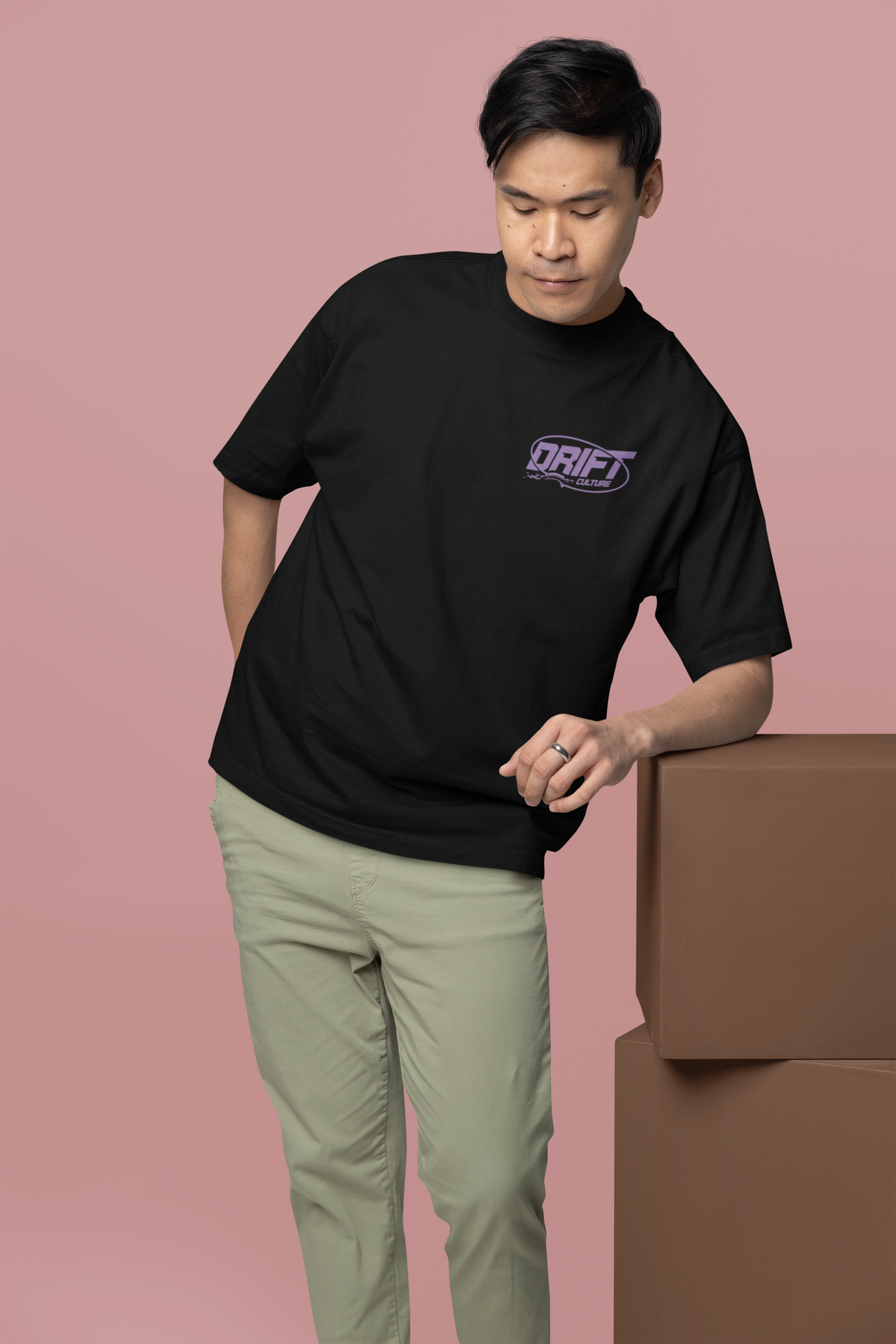 Take Risk Graphic Printed T-shirt Oversized