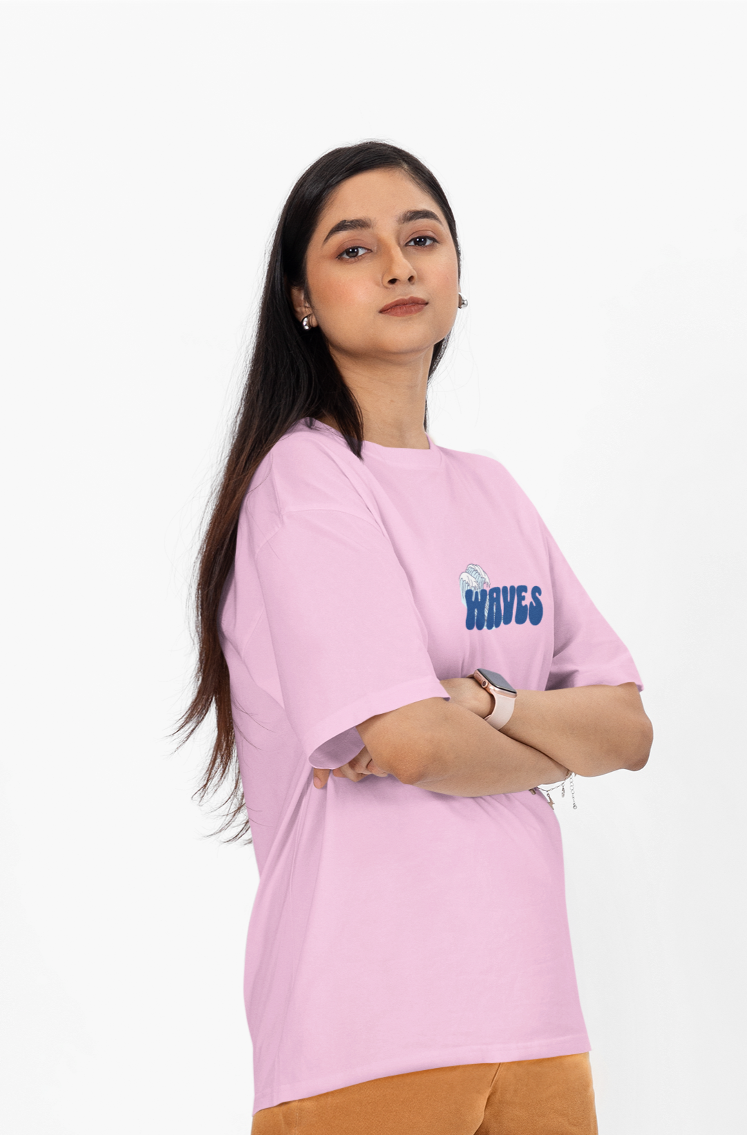 Happiness Comes In Waves Printed T-shirt Oversized