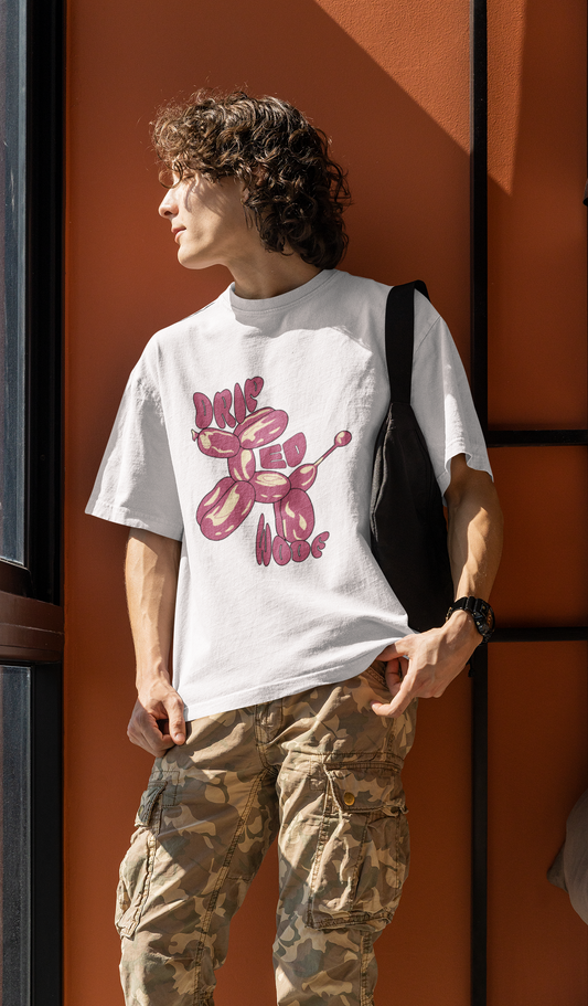 Driped Woof Graphic Printed T-shirt Oversized