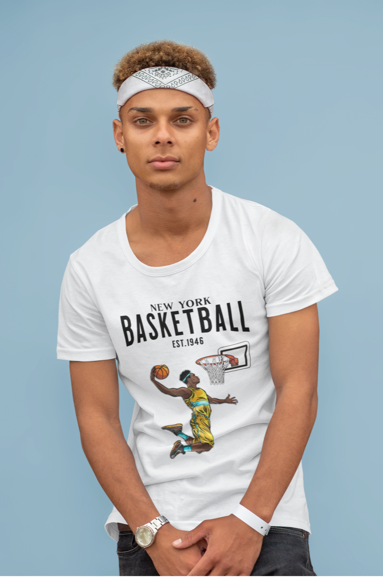 Basketball Printed T-Shirt