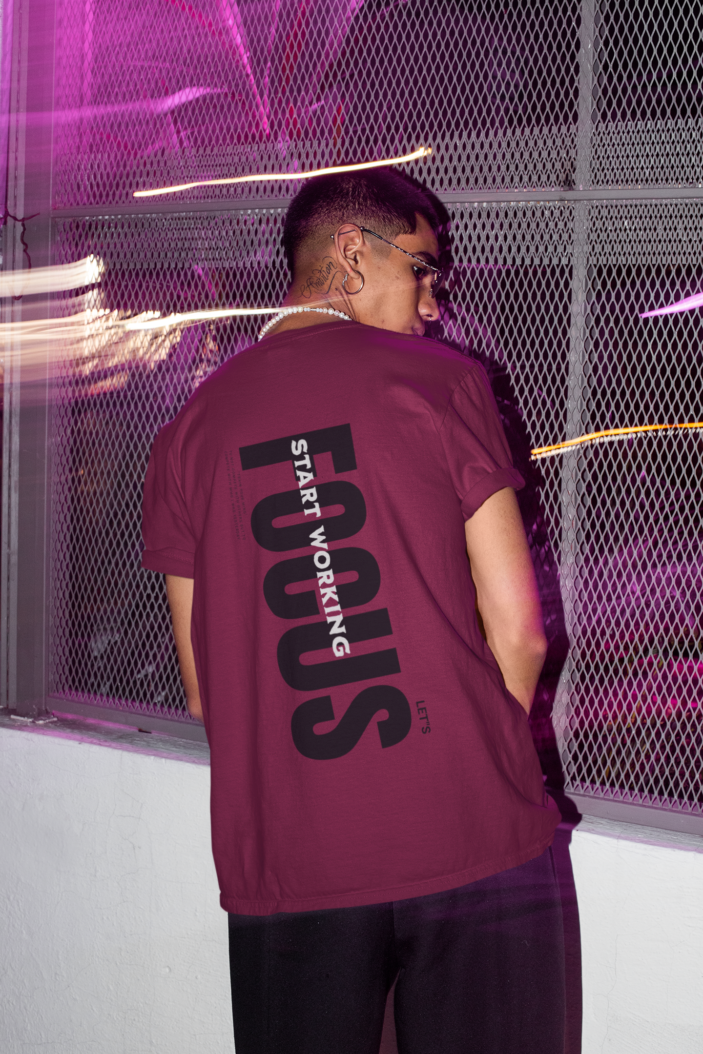 Hustle Mode: Focus Tee | Oversized Motivational Gym Shirt & Streetwear Tee