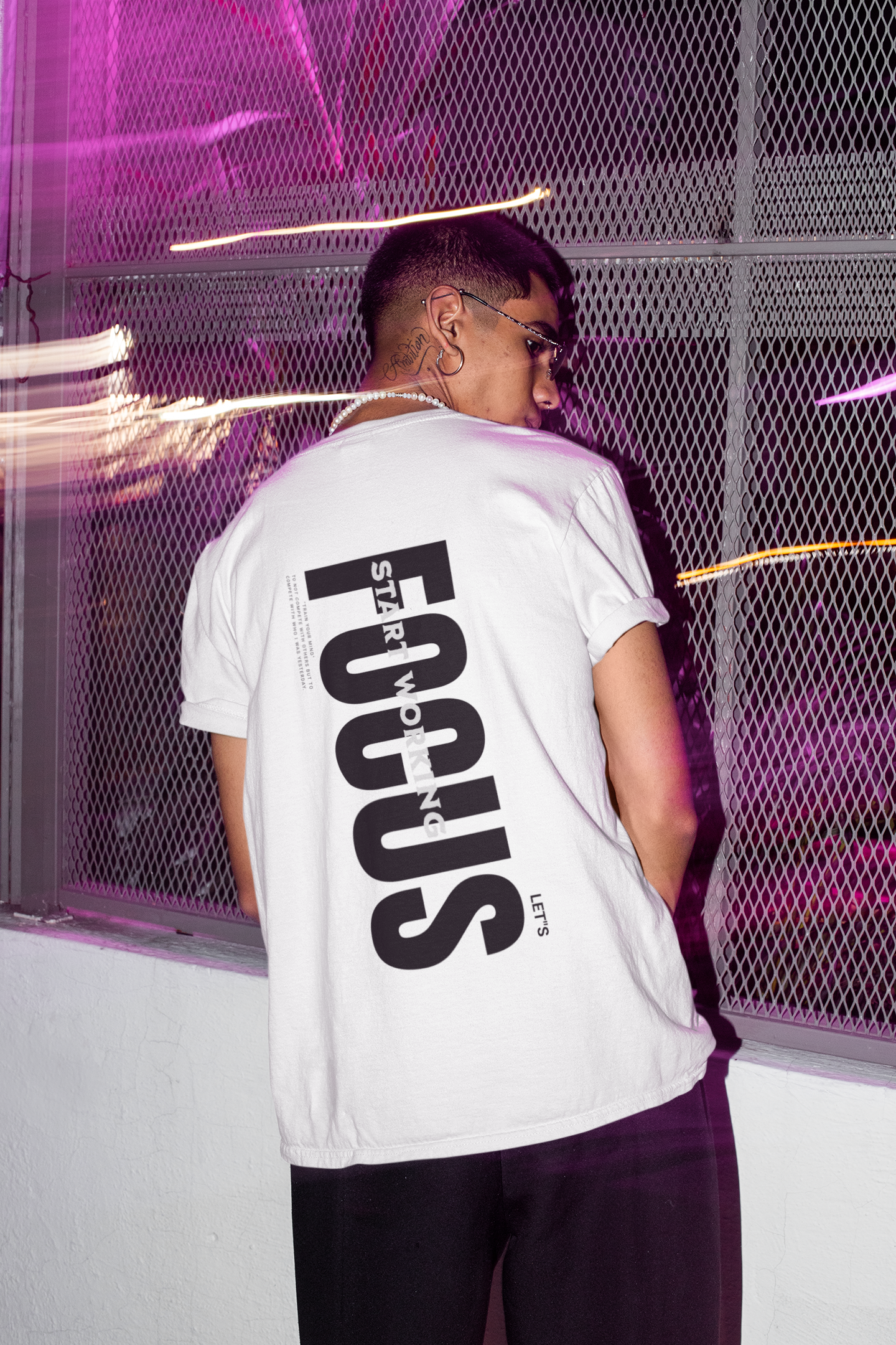 Hustle Mode: Focus Tee | Oversized Motivational Gym Shirt & Streetwear Tee