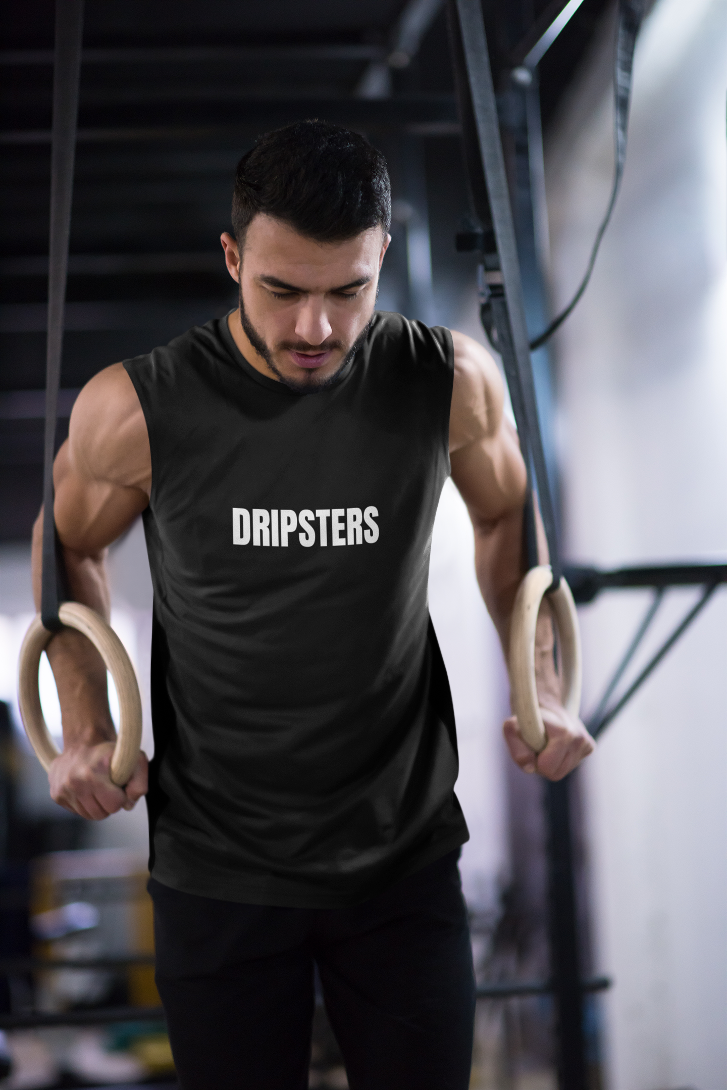 Rise With Dripsters Tank | Sleeveless Gym Shirt for Men