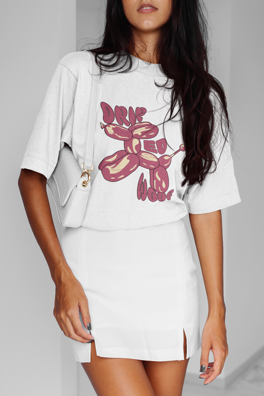 Driped Woff Graphic Printed T-shirt Oversized